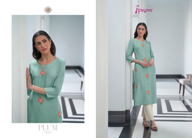 Psyna Plum Vol 2 Ethnic Wear Wholesale Designer Kurtis